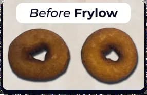 Donuts before using Frylow