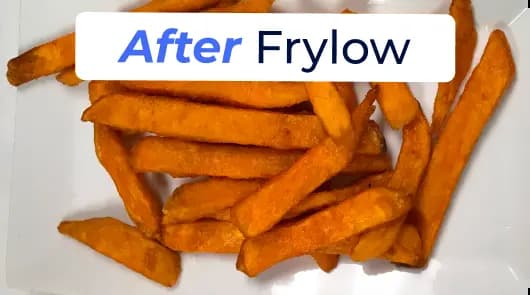 French fries after using Frylow