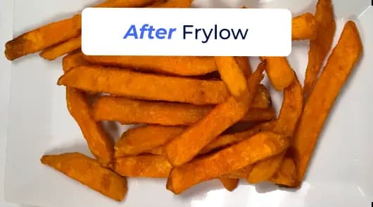 French fries after using Frylow