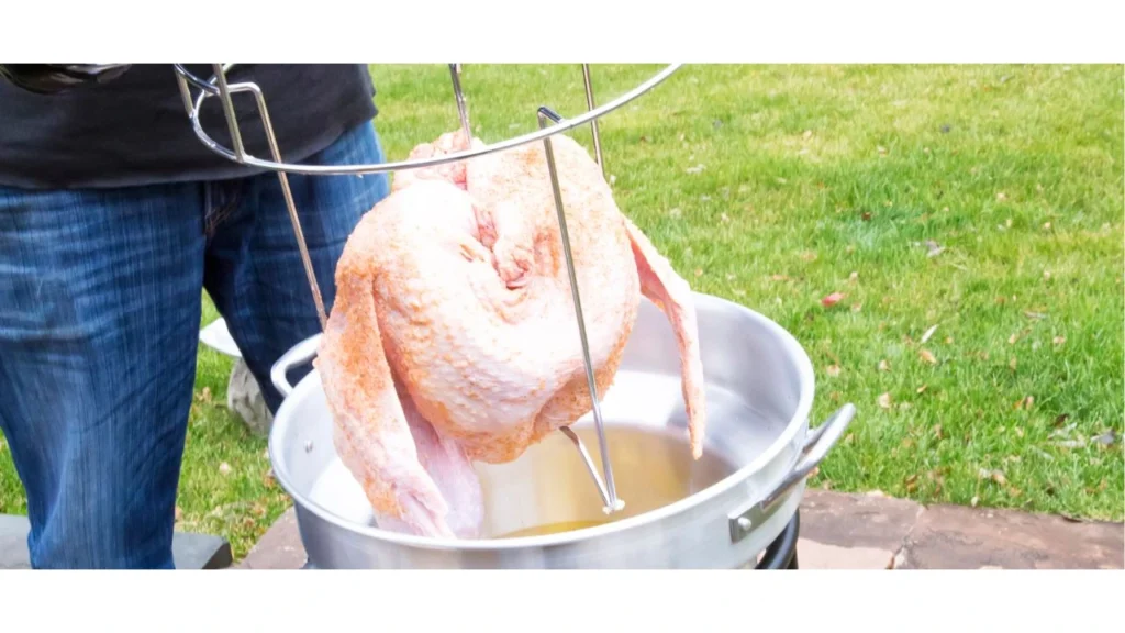 turkey in deep fryer