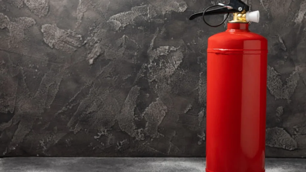 fire extinguisher for safety measures