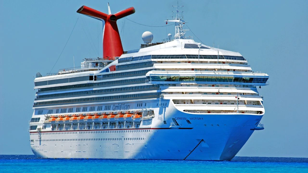 Carnival cruise liner on the open sea