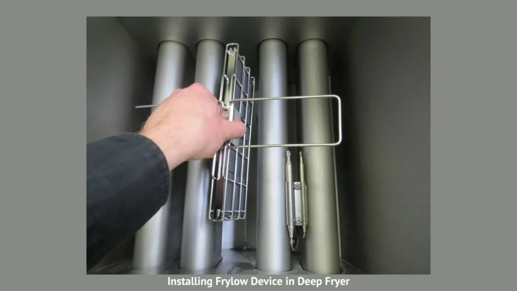 Installing Frylow in a deep fryer