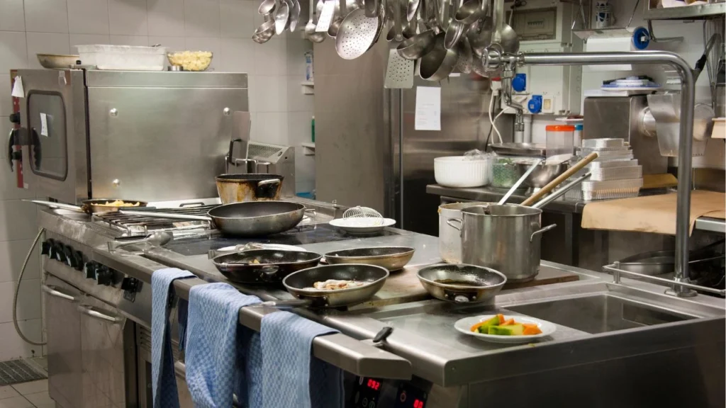 Professional kitchen preparing for regular equipment inspections