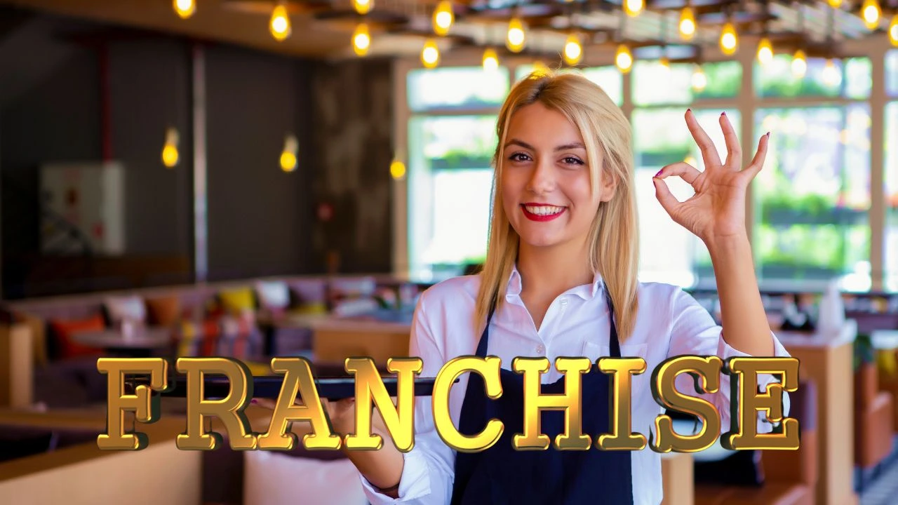 Franchise cafe restaurant waitress