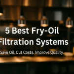 Text graphic: 5 best fry-oil filtration systems in commercial kitchen